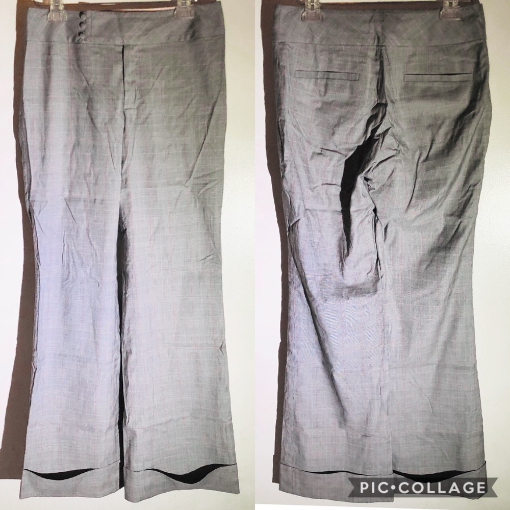Banana Republic Harrison pinstripe plaid pant sz6 - Picture 1 of 8